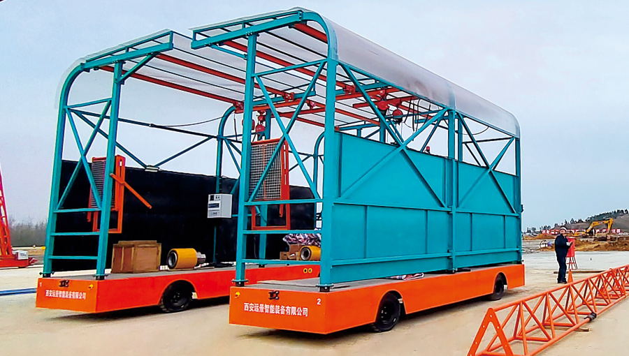 制梁场专用智能张拉运输平车